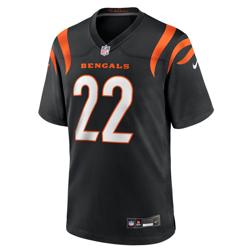 Men's Cincinnati Bengals Russ Yeast Nike Black Team Game Jersey - Image 5