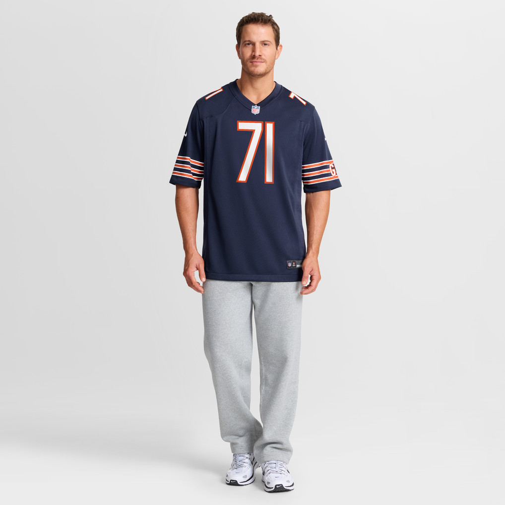 Men's Chicago Bears Ryan Bates Nike Navy Game Jersey - Image 5