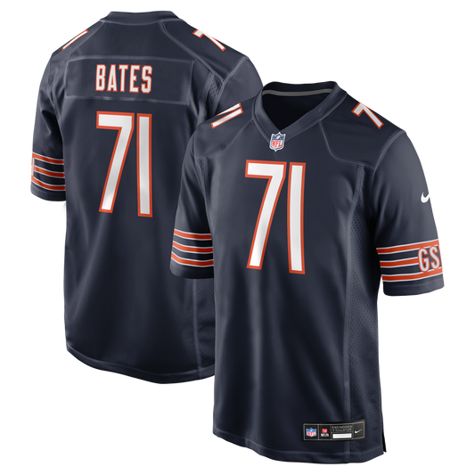 Men's Chicago Bears Ryan Bates Nike Navy Game Jersey - Image 1