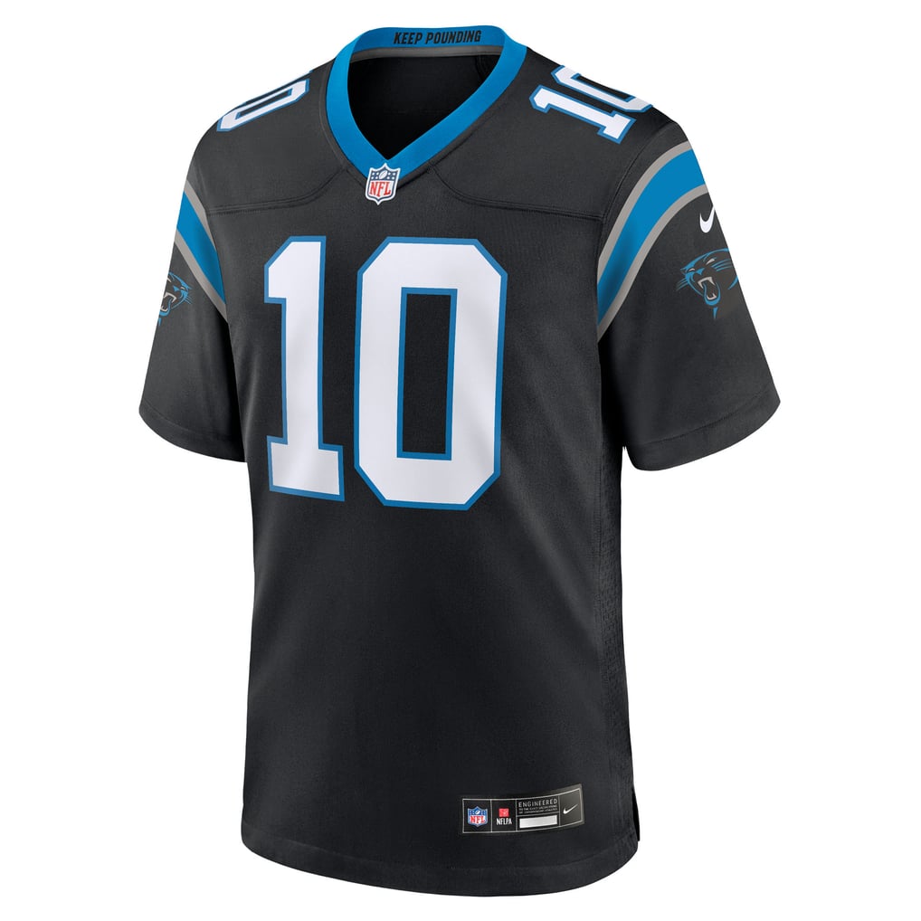Men's Carolina Panthers Ryan Fitzgerald Nike Black Team Game Jersey - Image 3