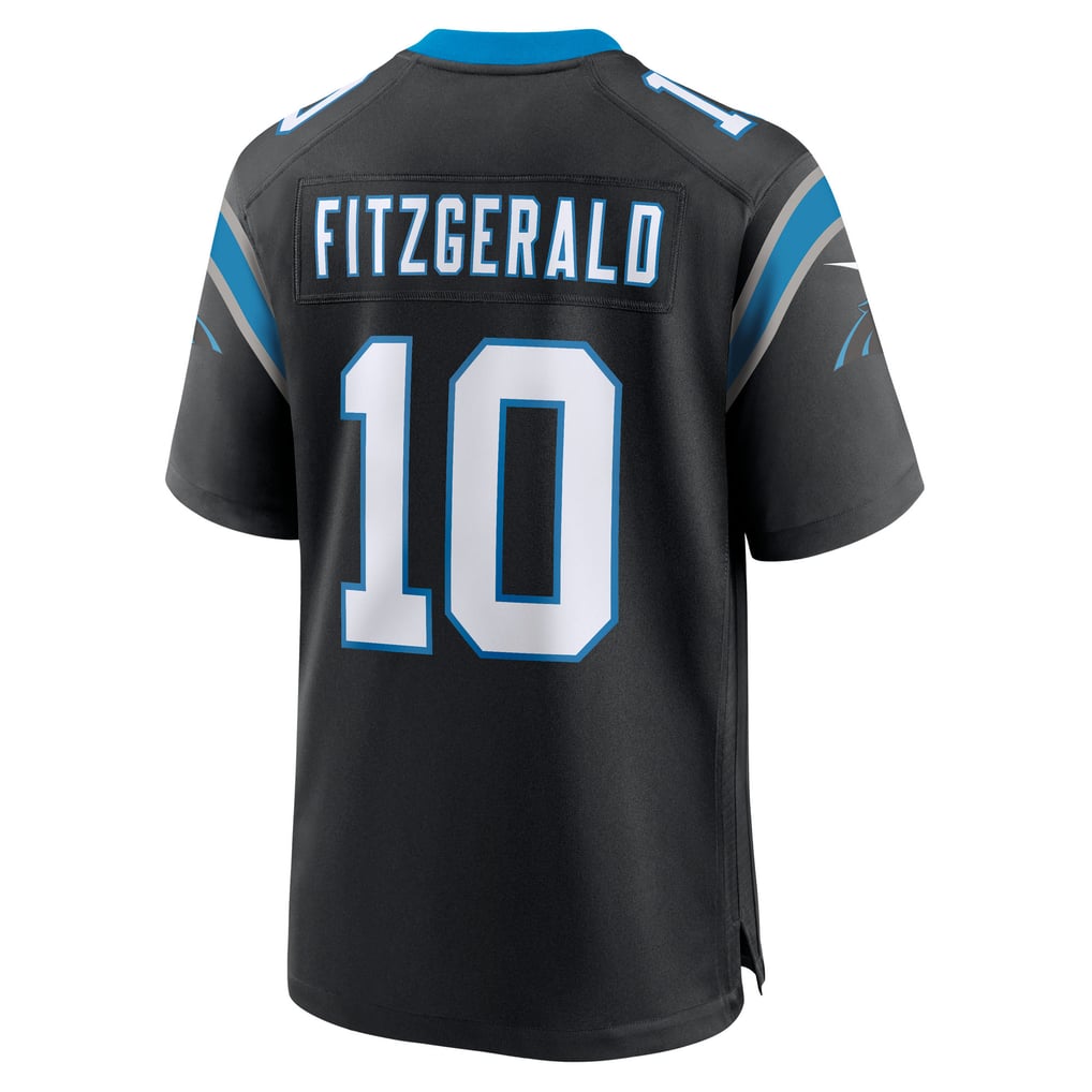 Men's Carolina Panthers Ryan Fitzgerald Nike Black Team Game Jersey - Image 4