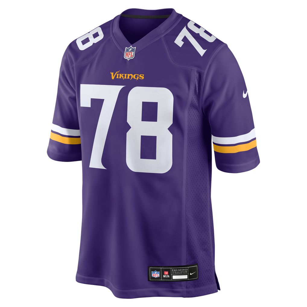Men's Minnesota Vikings Ryan Kelly Nike  Purple Team Game Jersey - Image 3