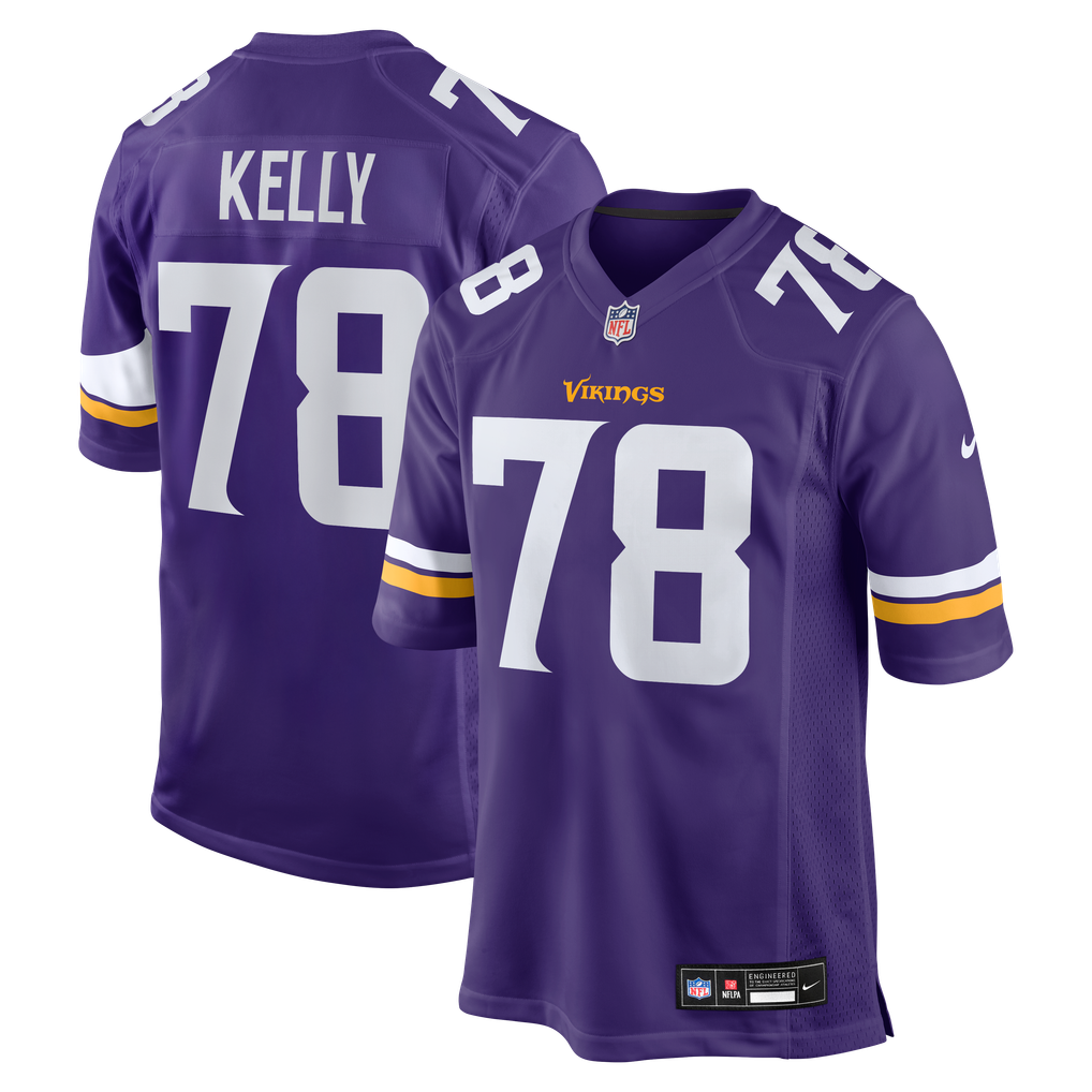 Men's Minnesota Vikings Ryan Kelly Nike  Purple Team Game Jersey - Image 1