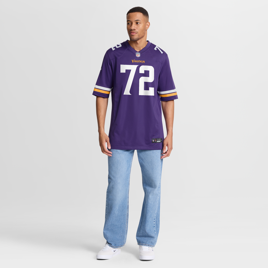 Men's Minnesota Vikings Ryan Van Demark Nike  Purple Team Game Jersey - Image 5