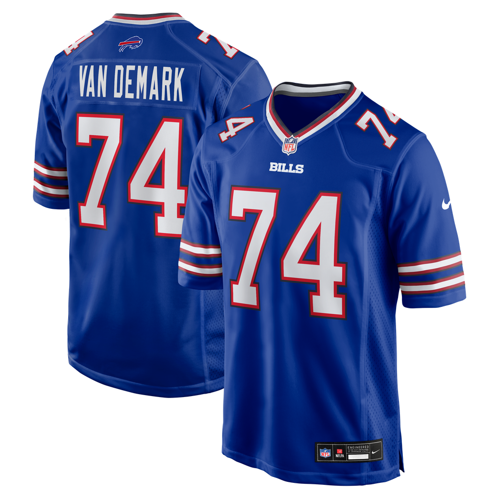 Men's Buffalo Bills Ryan Van Demark Nike Royal Game Player Jersey - Image 2