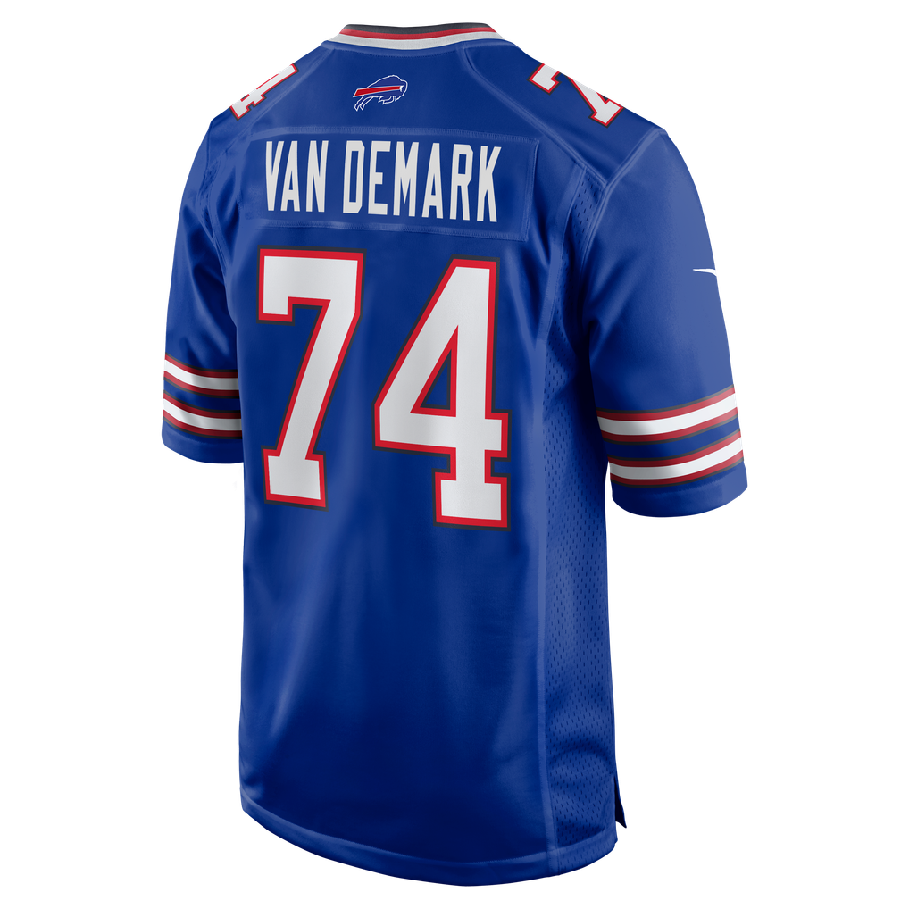 Men's Buffalo Bills Ryan Van Demark Nike Royal Game Player Jersey - Image 4