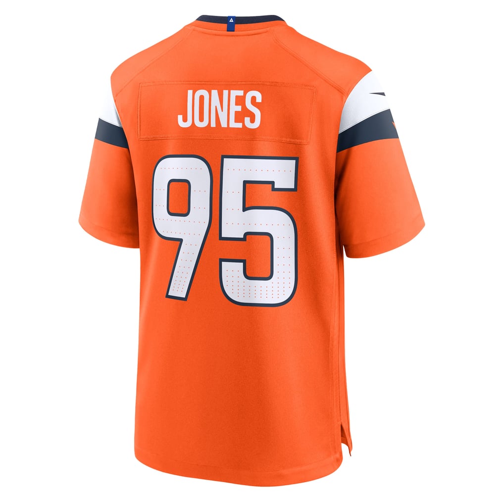 Men's Denver Broncos Sai'vion Jones Nike  Orange Team Game Jersey - Image 4