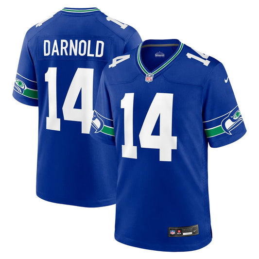 Men's Seattle Seahawks Sam Darnold Nike Royal Alternate Game Player Jersey - Image 1