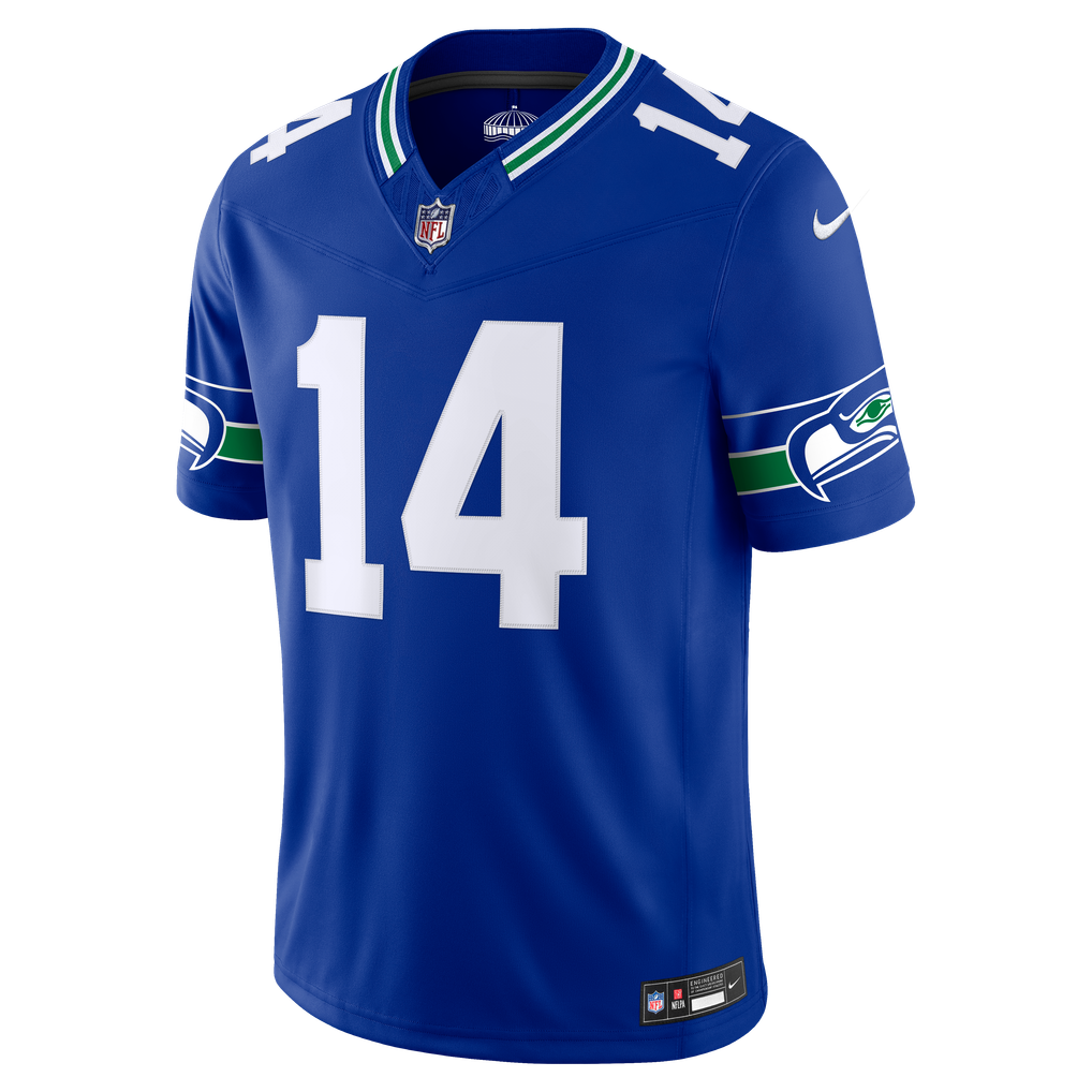 Men's Seattle Seahawks Sam Darnold Nike Royal Alternate Vapor F.U.S.E. Stitched Limited Jersey - Image 3