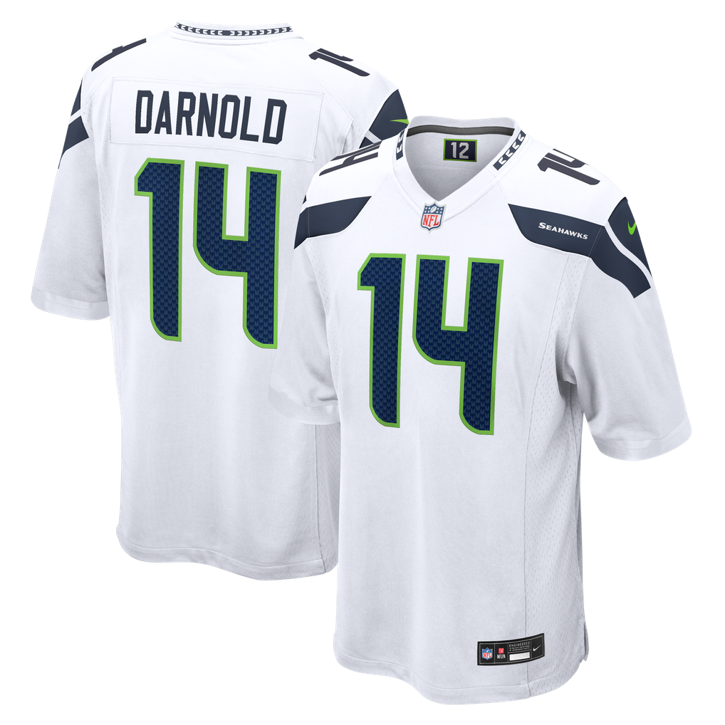 Men's Seattle Seahawks Sam Darnold Nike White Game Jersey - Image 1