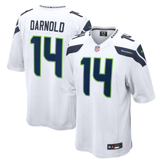 Men's Seattle Seahawks Sam Darnold Nike White Game Jersey - Image 1