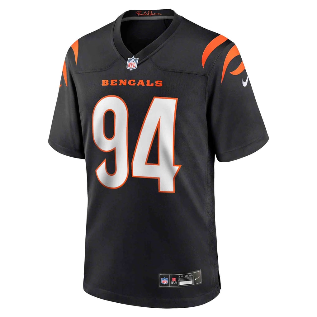 Men's Cincinnati Bengals Sam Hubbard Nike Black Player Game Jersey - Image 3