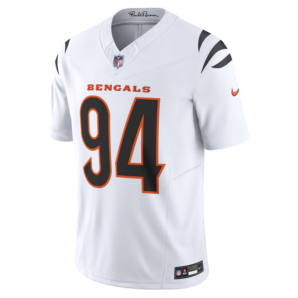 Men's Cincinnati Bengals Sam Hubbard Nike White Vapor F.U.S.E. Limited Jersey - Image 3