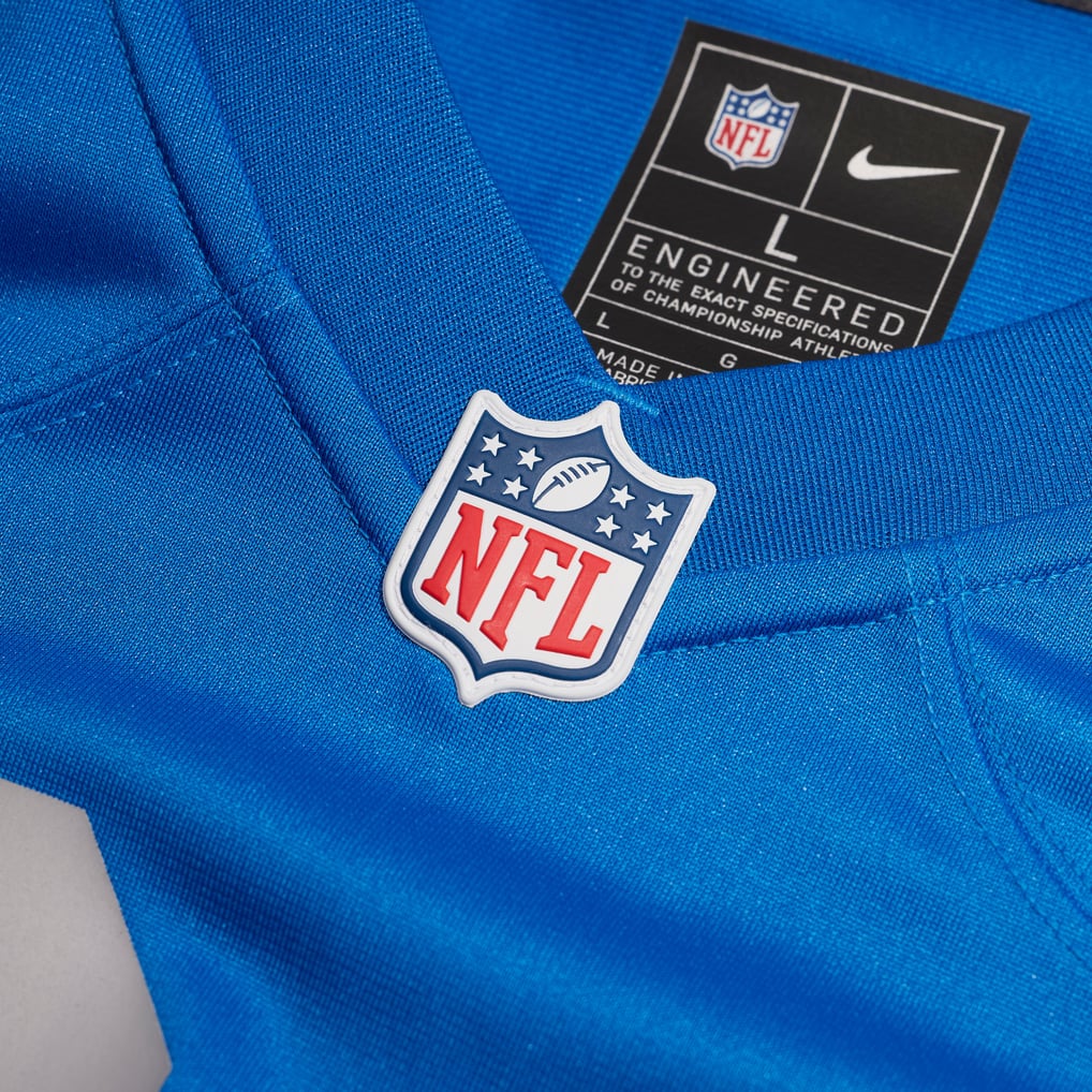 Men's Detroit Lions Sam LaPorta Nike  Blue Alternate Game Jersey - Image 5