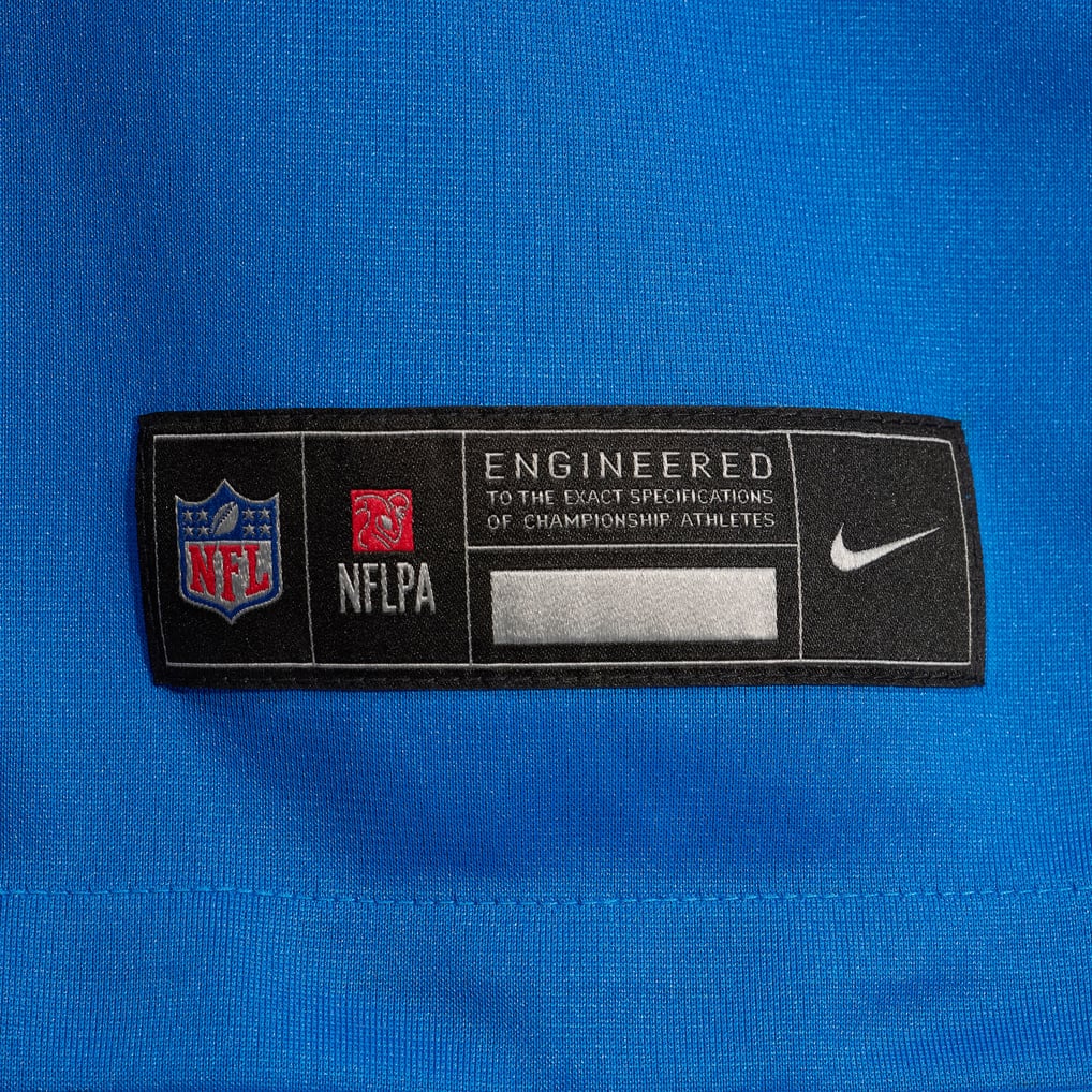 Men's Detroit Lions Sam LaPorta Nike Blue Game Jersey - Image 9