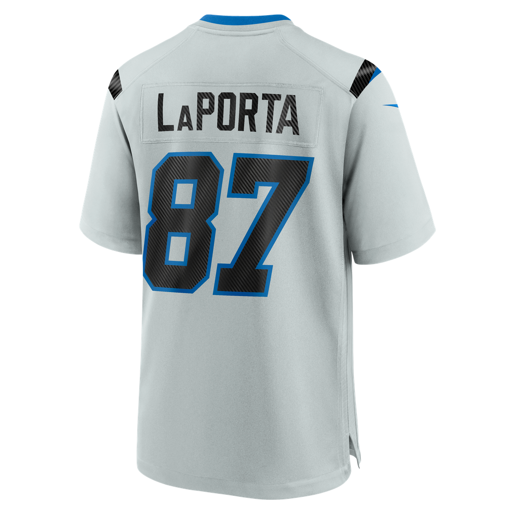Men's Detroit Lions Sam LaPorta Nike Silver 2026 Rivalries Collection Game Jersey - Image 4