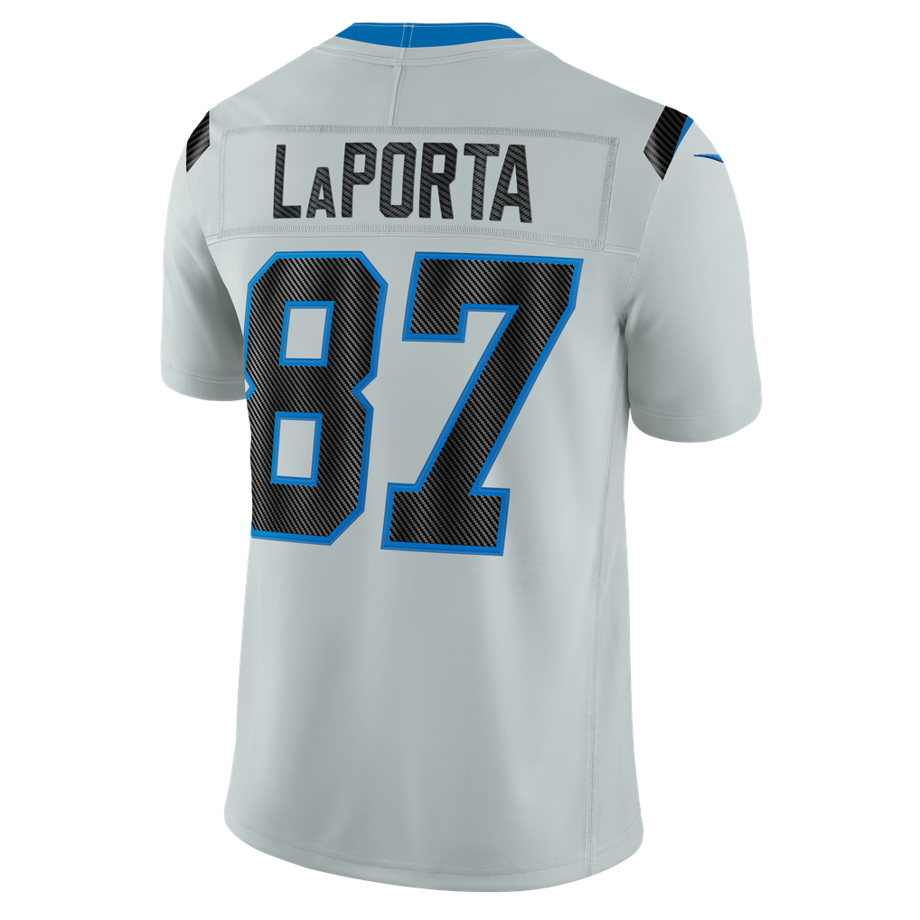 Men's Detroit Lions Sam LaPorta Nike Silver 2026 Rivalries Collection Stitched Limited Jersey - Image 4