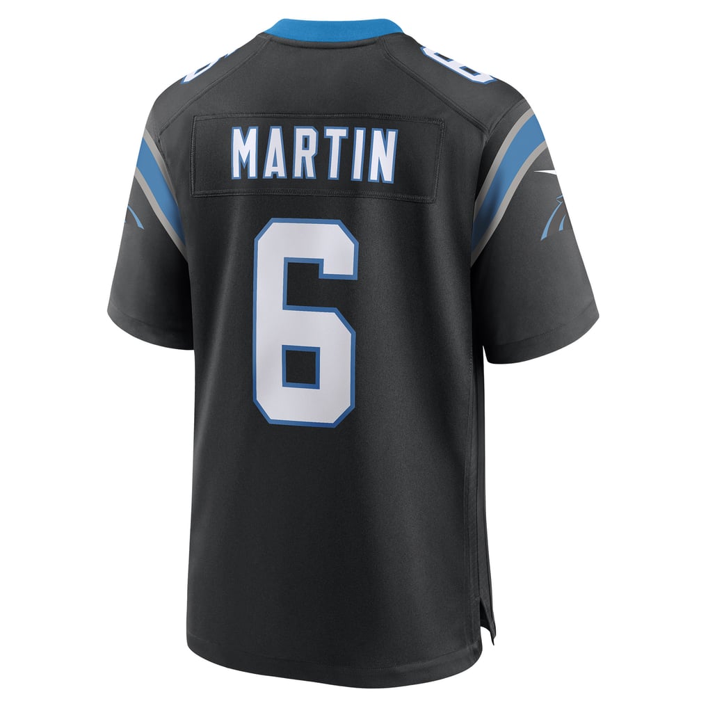 Men's Carolina Panthers Sam Martin Nike Black Team Game Jersey - Image 4