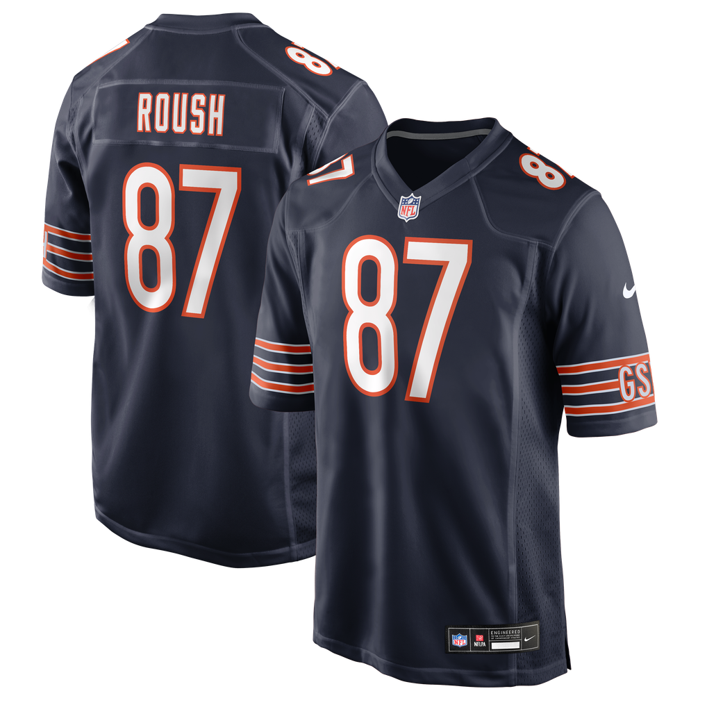 Men's Chicago Bears Sam Roush Nike Navy Team Game Jersey - Image 2