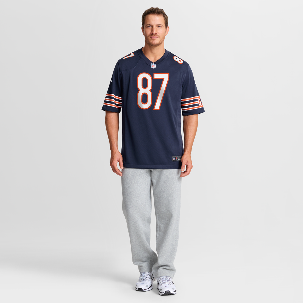 Men's Chicago Bears Sam Roush Nike Navy Team Game Jersey - Image 3