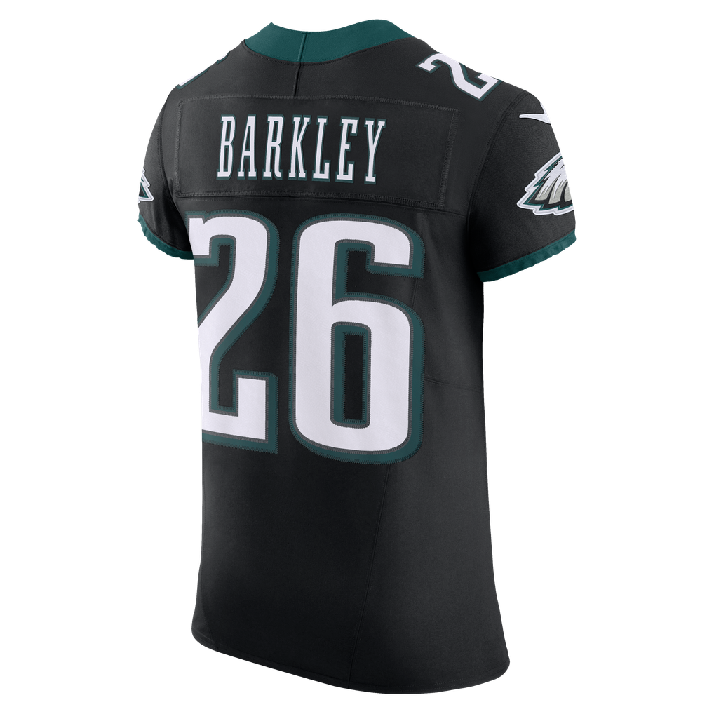 Men's Philadelphia Eagles Saquon Barkley Nike Black Alternate Vapor F.U.S.E. Elite Jersey - Image 8
