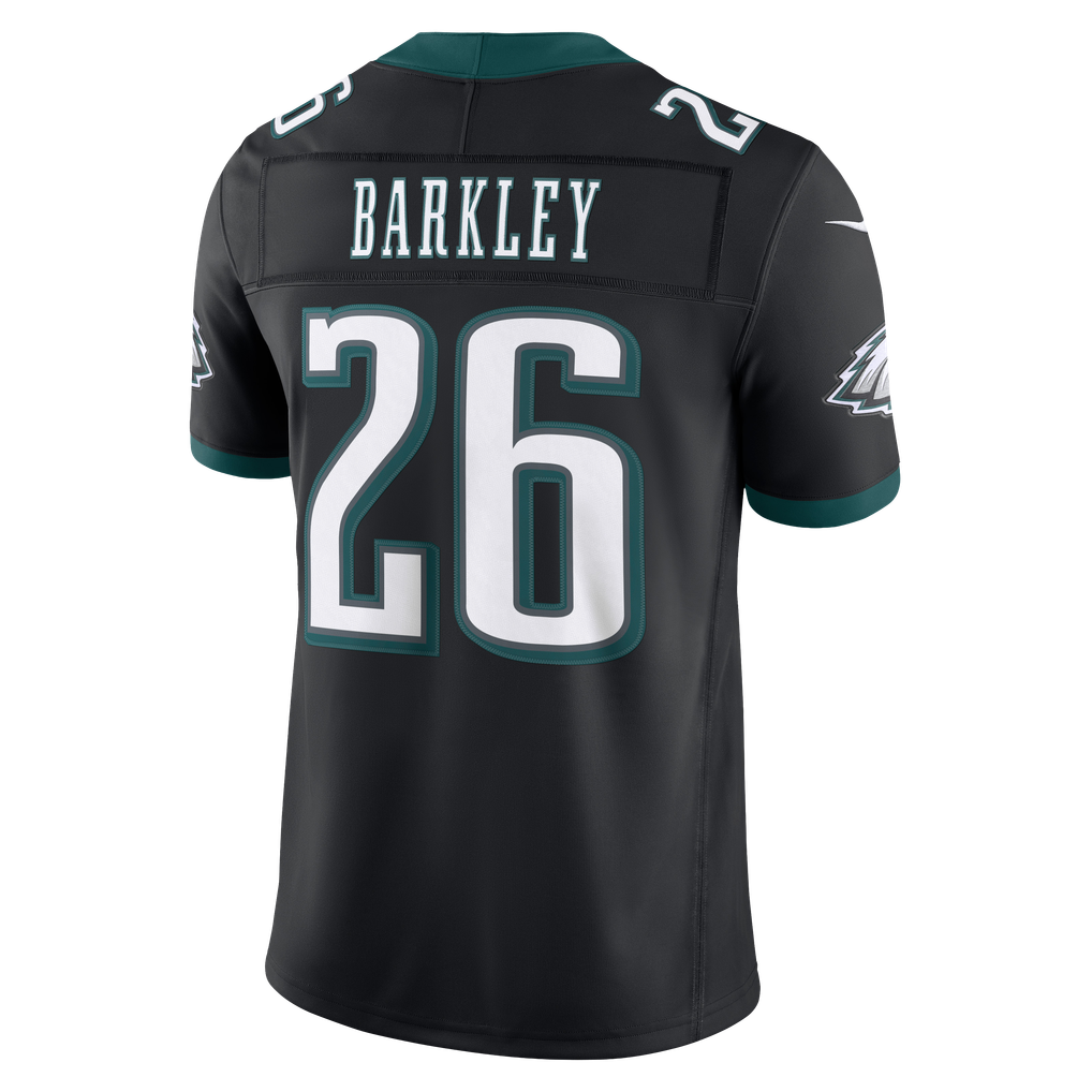 Men's Philadelphia Eagles Saquon Barkley Nike Black Alternate Vapor F.U.S.E. Stitched Limited Jersey - Image 4