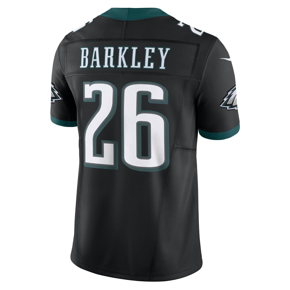 Men's Philadelphia Eagles Saquon Barkley Nike Black Vapor F.U.S.E. Limited Jersey - Image 4