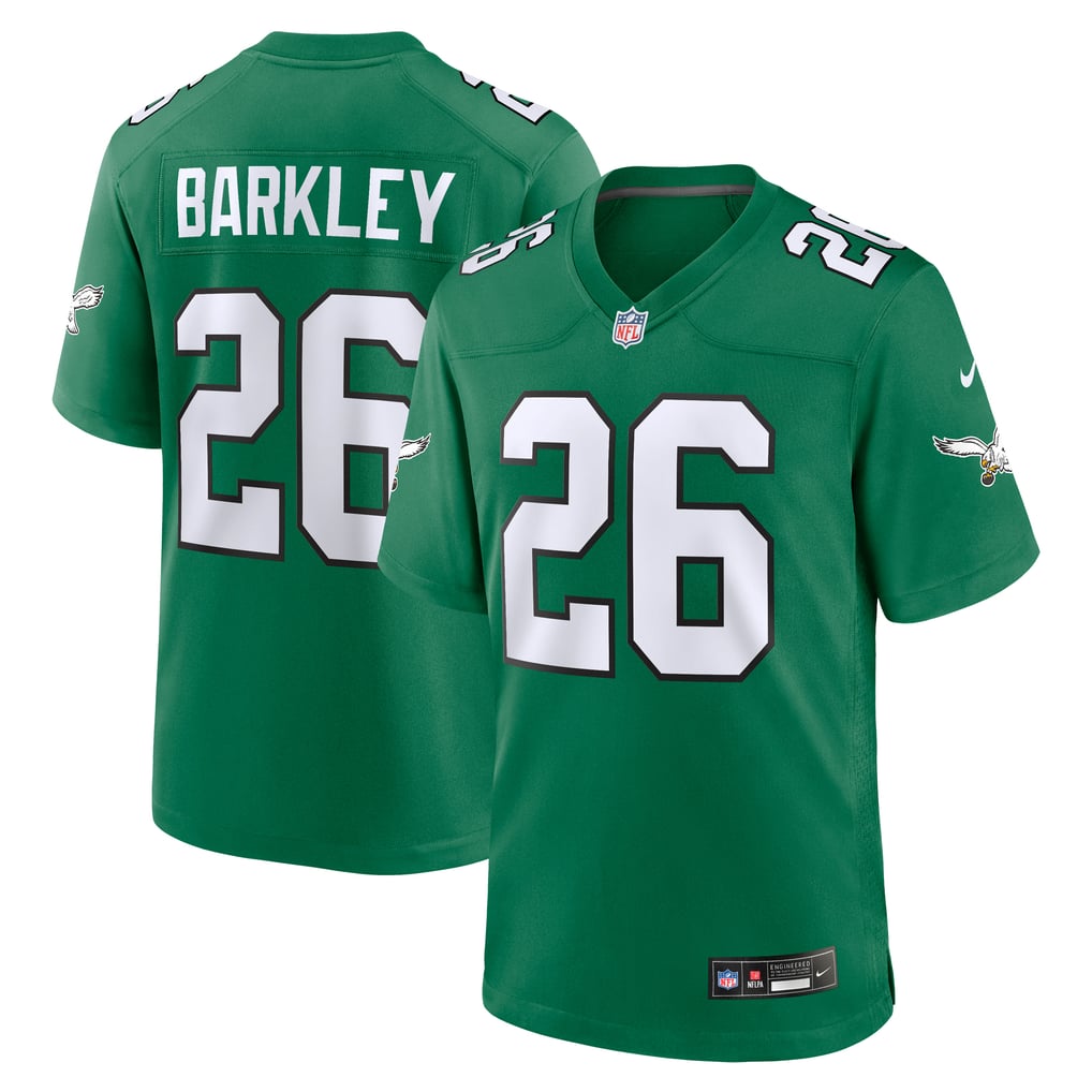 Men's Philadelphia Eagles Saquon Barkley Nike  Kelly Green Alternate Game Jersey - Image 2