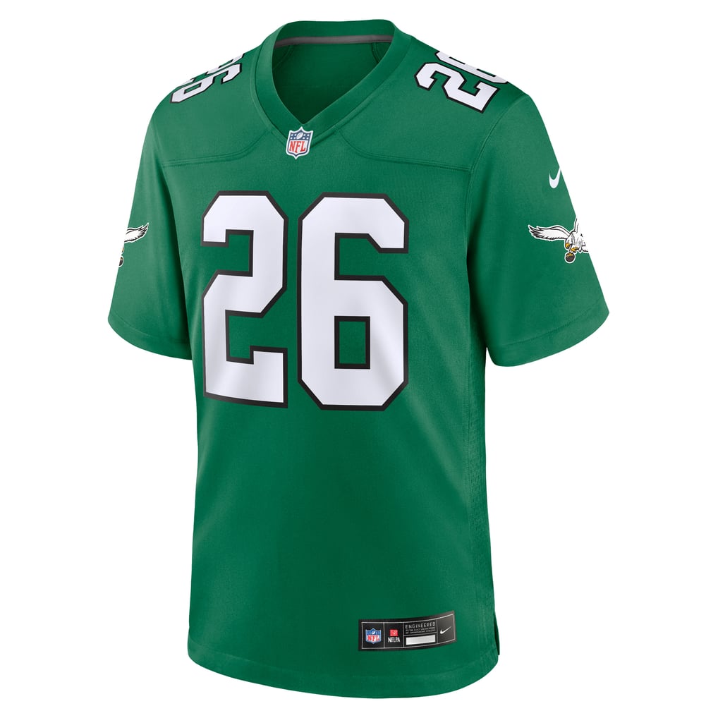 Men's Philadelphia Eagles Saquon Barkley Nike  Kelly Green Alternate Game Jersey - Image 3