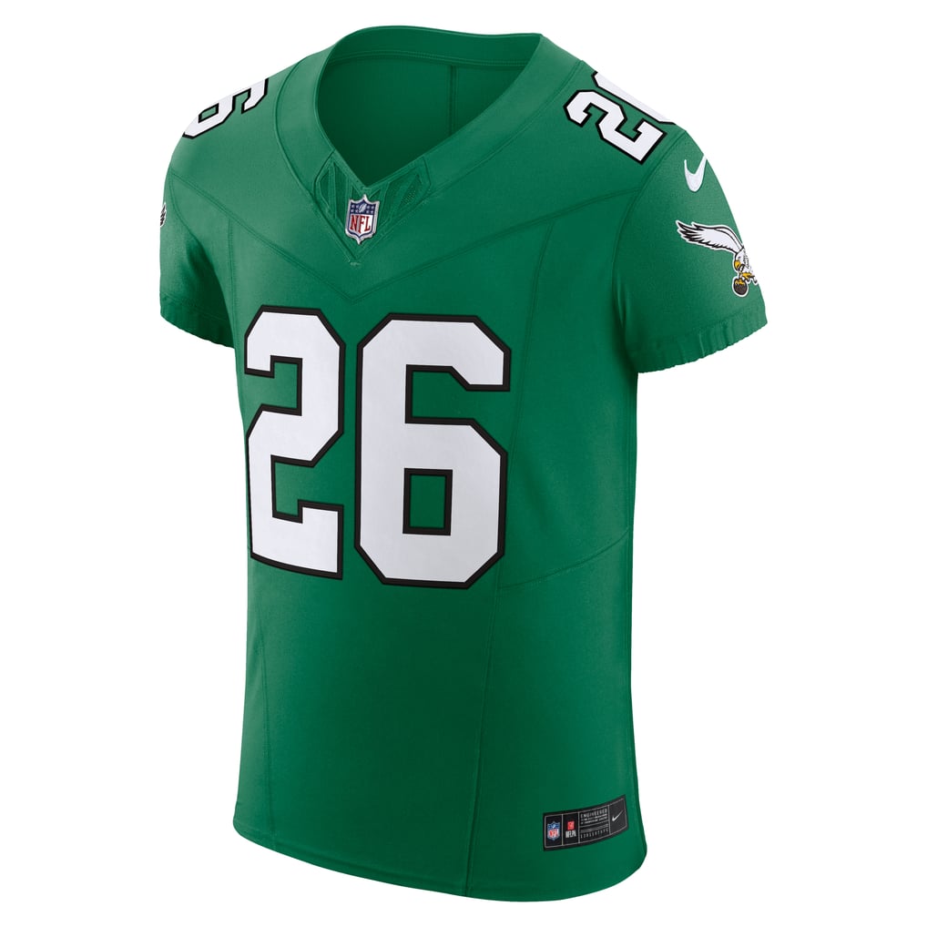 Men's Philadelphia Eagles Saquon Barkley Nike Kelly Green Alternate Vapor F.U.S.E. Elite Jersey - Image 3
