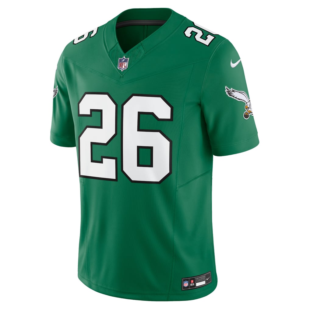 Men's Philadelphia Eagles Saquon Barkley Nike Kelly Green Alternate Vapor F.U.S.E. Limited Jersey - Image 3
