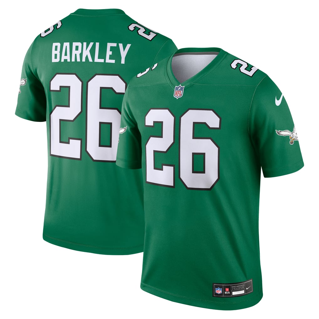 Men's Philadelphia Eagles Saquon Barkley Nike Kelly Green Legend Player Performance Top - Image 2