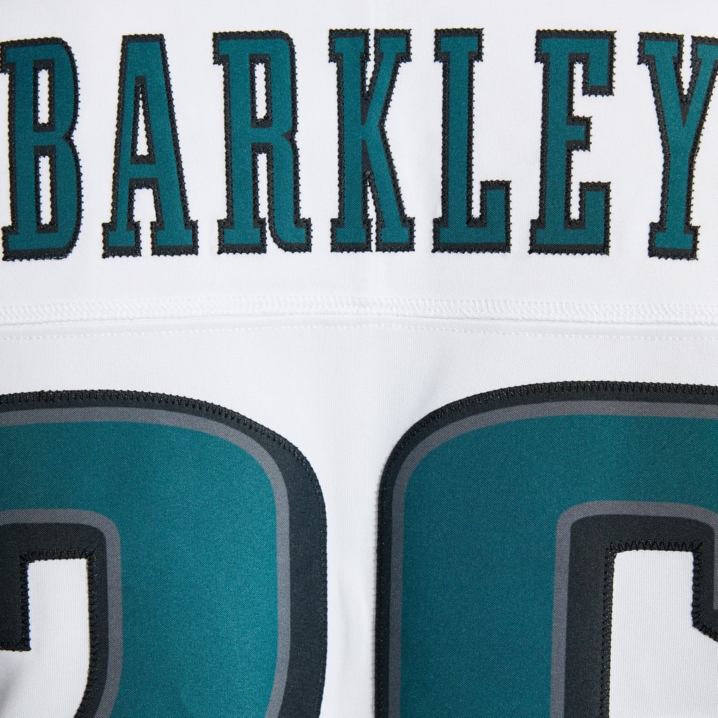 Men's Philadelphia Eagles Saquon Barkley Nike White Vapor F.U.S.E. Stitched Limited Jersey - Image 13