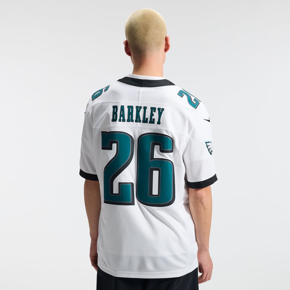 Men's Philadelphia Eagles Saquon Barkley Nike White Vapor F.U.S.E. Stitched Limited Jersey - Image 4