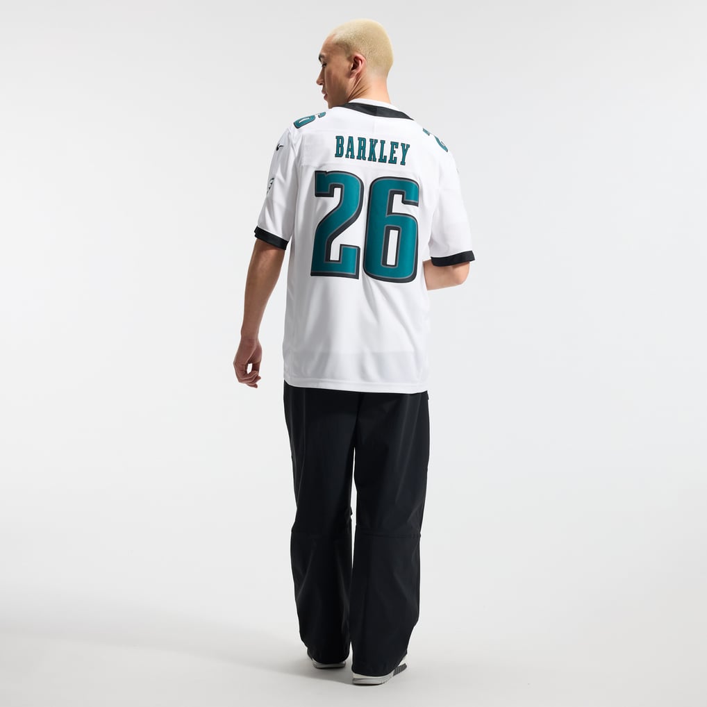 Men's Philadelphia Eagles Saquon Barkley Nike White Vapor F.U.S.E. Stitched Limited Jersey - Image 6