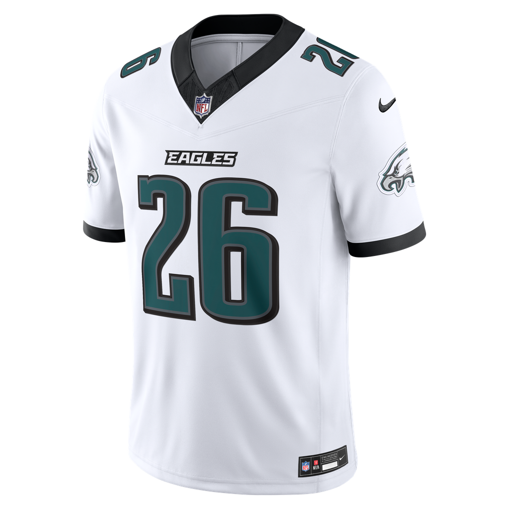 Men's Philadelphia Eagles Saquon Barkley Nike White Vapor F.U.S.E. Stitched Limited Jersey - Image 7
