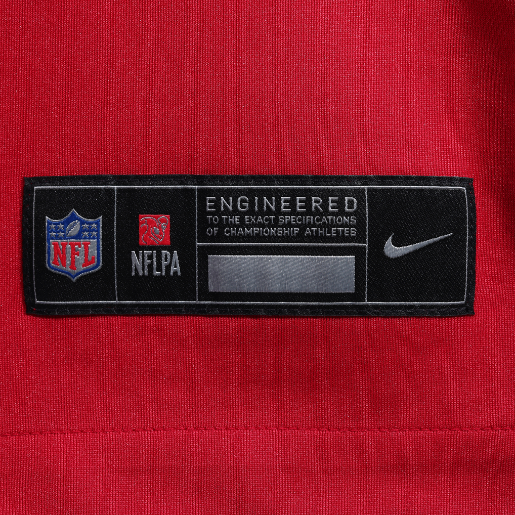 Men's San Francisco 49ers Nike Scarlet 80th Anniversary Alternate Custom Game Jersey - Image 7