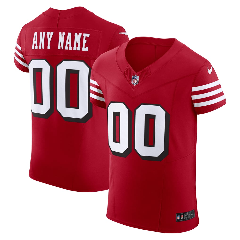Men's San Francisco 49ers Nike Scarlet Alternate Vapor F.U.S.E. Elite Custom Jersey - Image 1