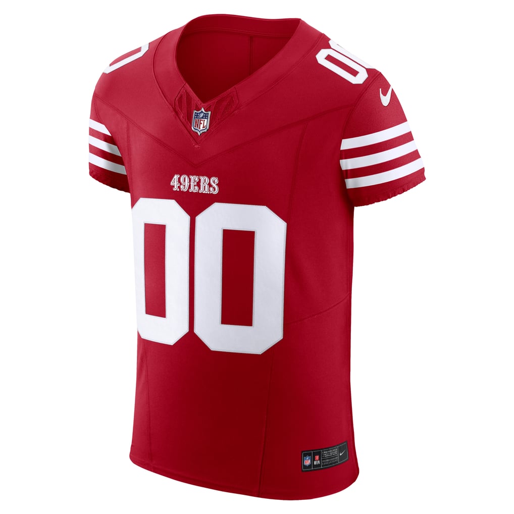 Men's San Francisco 49ers Nike Scarlet Vapor F.U.S.E. Elite Custom Jersey - Image 3