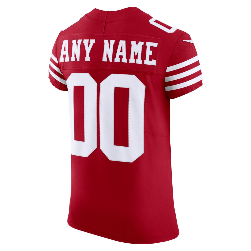 Men's San Francisco 49ers Nike Scarlet Vapor F.U.S.E. Elite Custom Jersey - Image 4