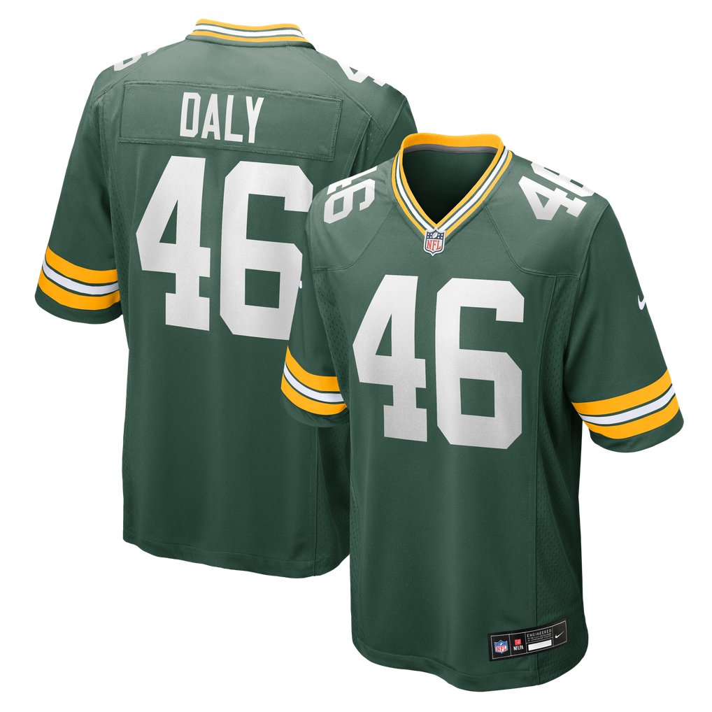 Men's Green Bay Packers Scott Daly Nike Green Team Game Jersey - Image 1