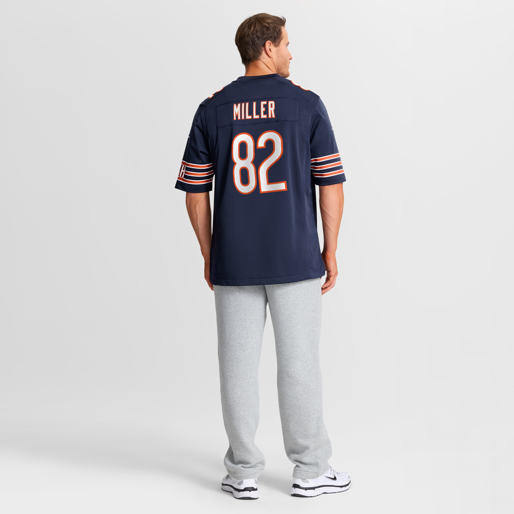 Men's Chicago Bears Scott Miller Nike Navy Team Game Jersey - Image 4