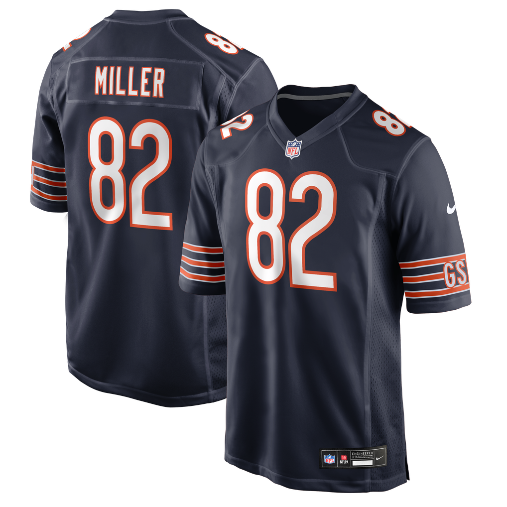 Men's Chicago Bears Scott Miller Nike Navy Team Game Jersey - Image 1