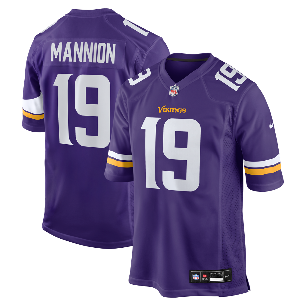 Men's Minnesota Vikings Sean Mannion Nike  Purple  Game Jersey - Image 2