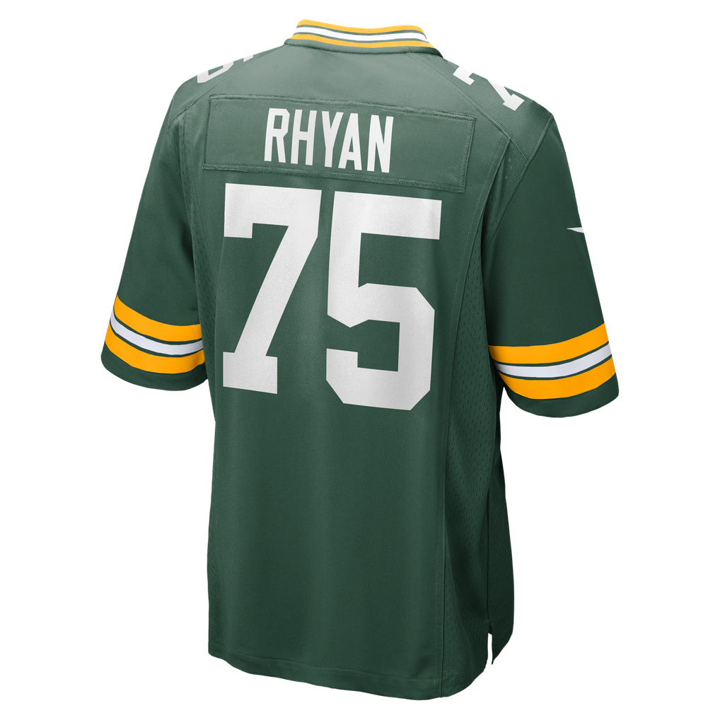Men's Green Bay Packers Sean Rhyan Nike Green Game Player Jersey - Image 4