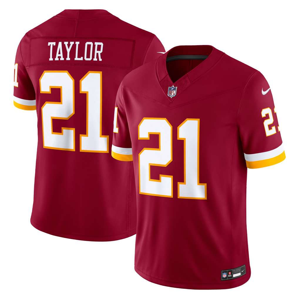 Men's Washington Commanders Sean Taylor Nike Burgundy Team Vapor F.U.S.E. Stitched Retired Limited Jersey - Image 2