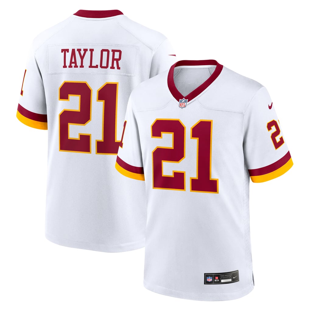 Men's Washington Commanders Sean Taylor Nike White Game Super Bowl Era Jersey - Image 2