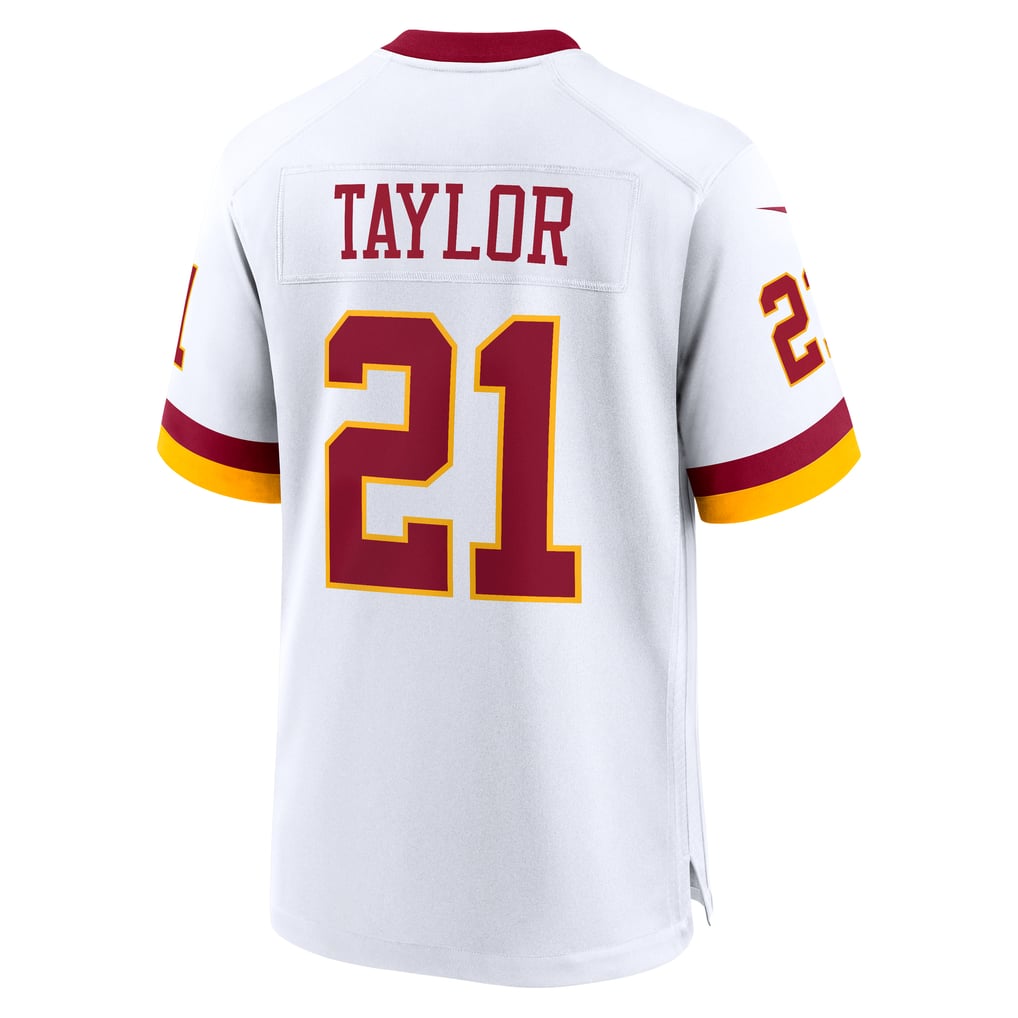 Men's Washington Commanders Sean Taylor Nike White Game Super Bowl Era Jersey - Image 4