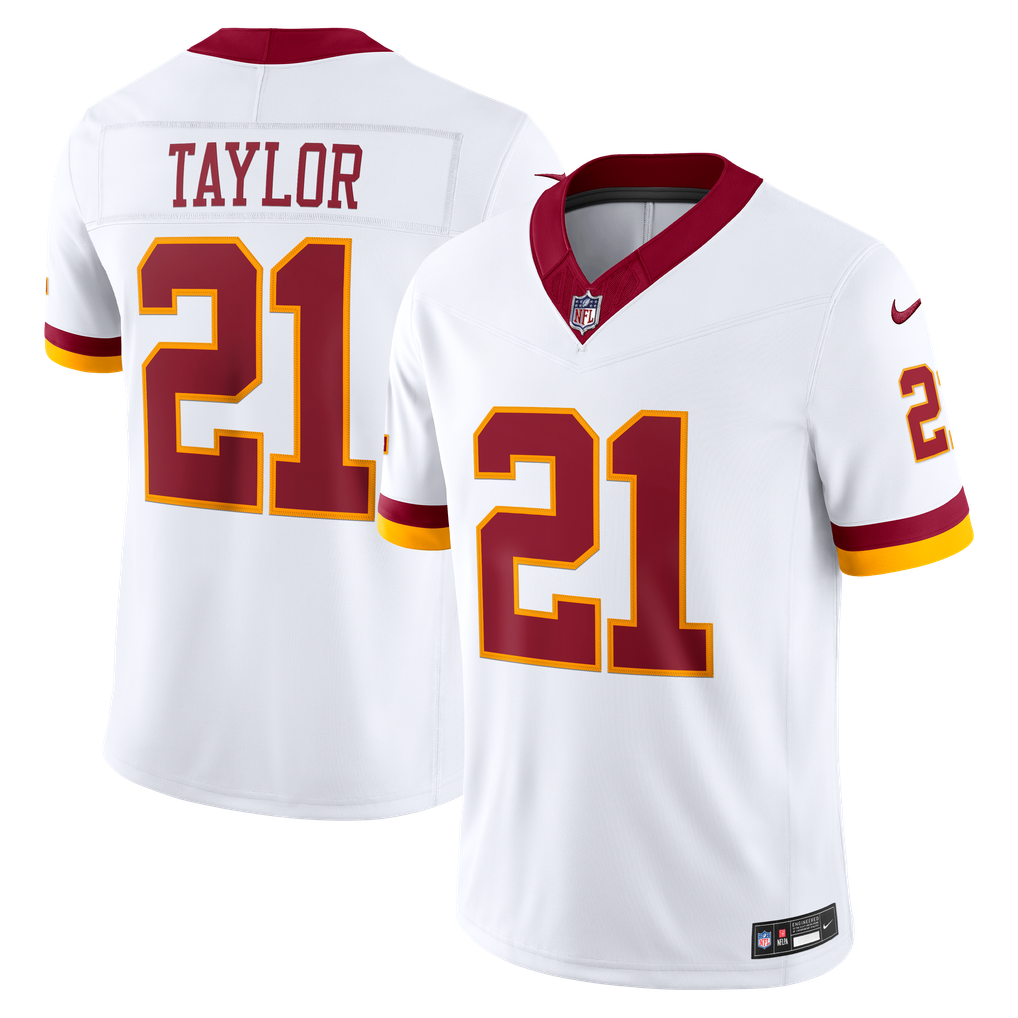 Men's Washington Commanders Sean Taylor Nike White Vapor F.U.S.E. Stitched Retired Limited Jersey - Image 1