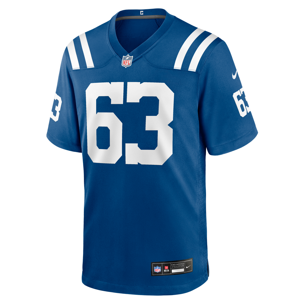 Men's Indianapolis Colts Sedrick Van Pran-Granger Nike Royal Team Game Jersey - Image 5